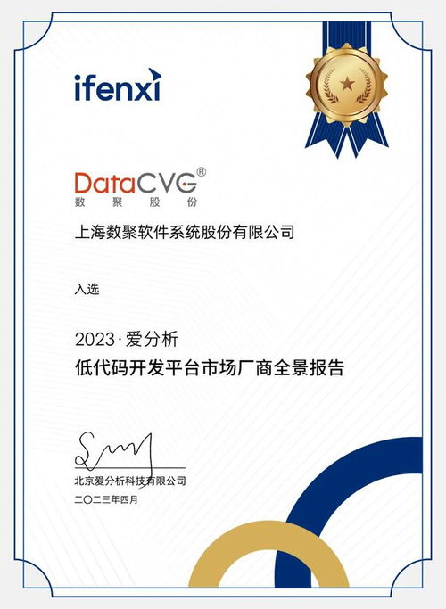 2023愛分析 低代碼開發平臺市場廠商評估報告 數聚股份